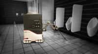 Le robot de Somatic s’occupe du ménage dans les toilettes des entreprises. © Somatic