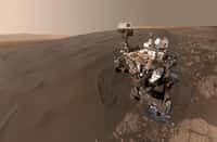 L'autoportrait de Curiosity sur Mars, au bord de la dune de Namib, est composé de 57 images prises le 19 janvier 2016 (sol 1.228) avec la caméra Mahli. © Nasa, JPL-Caltech, MSSS