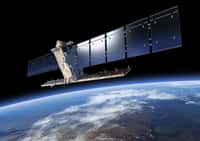 Le satellite Sentinel 1A, lancé en avril 2014, sera rejoint vendredi par son jumeau, Sentinel 1B. Construits à l'identique par Thales Alenia Space, ces deux satellites vont donner à l'Europe une nouvelle vision radar de la Terre dans le cadre du programme européen d'observation de la Terre Copernicus. © Esa
