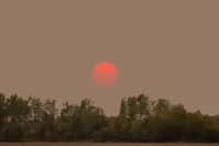 Le ciel et le soleil ont pris une tournure étrange ces derniers jours en France, en lien avec les incendies canadiens. © Saeedatun, Adobe Stock