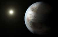 À quoi ressemblent les trois superterres découvertes par Kepler autour de l’étoile GJ 9827 ? Ici, une&nbsp;illustration de&nbsp;Kepler-452b, à 1.400 années-lumière de la Terre. © Nasa, JPL-Caltech, T. Pyle