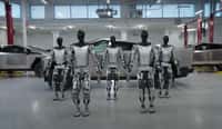 Les robots humanoïdes Tesla Bot savent marcher et manipuler des objets avec précision. © Tesla, capture d'écran