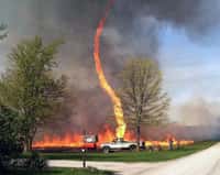 Une tornade de feu au Missouri, USA, en 2014. © Janae Copelin, Barcroft USA