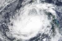 Le typhon Rai sur les Philippines le 17 décembre 2021, vu du satellite.&nbsp;
