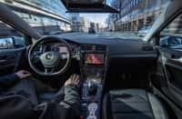 Un système de conduite autonome de niveau 4 est capable de circuler sans présence humaine à bord du véhicule. © Volkswagen
