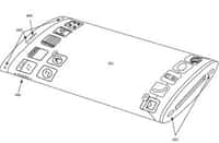 En 2011, Apple avait déjà déposé un brevet décrivant un terminal équipé d'un écran flexible permettant à la fois d'étendre l'affichage au-delà des bordures de l'appareil et de lui donner une forme courbe. Les modèles que préparerait Apple seraient dotés d'un écran recourbé au niveau des bordures afin de recouvrir les flancs de l'iPhone. © Apple, USPTO