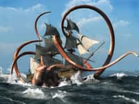 Le Kraken est une créature mythologique qui a notamment été assimilée au calmar géant. © Daniel, Adobe Stock