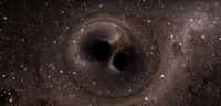 Est-ce que les trous noirs qui ont fusionné à 1,3 milliard d’années de la Terre et qui ont été détectés par Ligo en septembre 2015 étaient des trous noirs primordiaux ? C’est possible et dans ce cas, nous devrions observer d’autres cas similaires. © Nasa