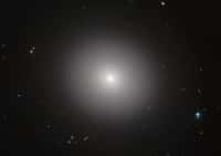 IC 2006 est une galaxie elliptique plutôt passive de l’univers local. Elle est ici photographiée dans le visible et l’infrarouge par Hubble. À l’instar de ses congénères, cette galaxie massive appartenant à un type désigné aussi comme « sphéroïde », a progressivement cessé de produire des étoiles au sein de sa partie centrale pour délocaliser les naissances sur les bordures, il y a plusieurs milliards d’années. © Esa, Hubble, Nasa, Judy Schmidt, J. Blakeslee (Dominion Astrophysical Observatory)