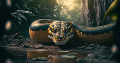 Les restes fossiles d'un serpent géant ont été découverts en Inde. © Lemart, Adobe Stock