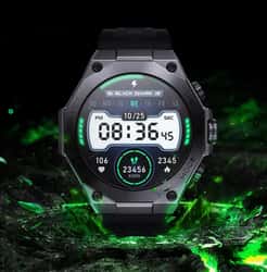 La version noire de la Black Shark S1 Pro, la première montre connectée dotée de ChatGPT. © Black Shark