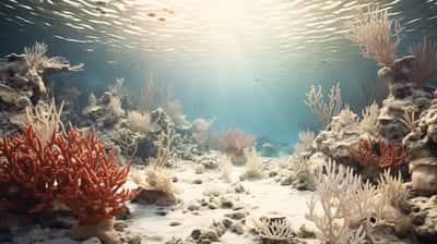 Selon des chercheurs de la Global Coral Reef Alliance, le blanchissement des coraux est le signe d’un bouleversement des courants océaniques. © ikkilostd, Adobe Stock