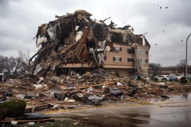 les dégâts d'une tornade aux USA. © Pajaros Volando, Adobe Stock