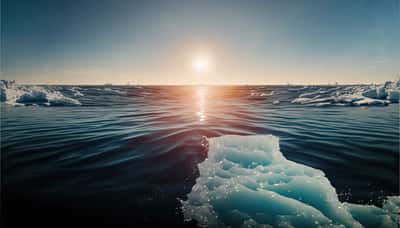 Image générée par une IA illustrant la fonte de la glace en Arctique. © SmartArt, ADOBE STOCK