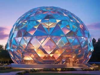 Un globe en verre multicolore, prochaine architecture insolite ? © 10Topones, Adobe Stock