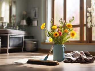Le ménage de printemps est synonyme de grand ménage... pas si simple ! © A. Arquey, Leonardo AI