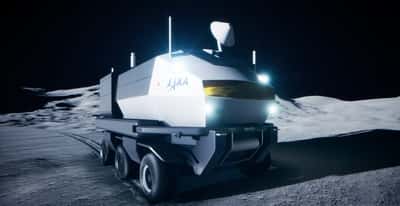 Le rover est une sorte de camping-car prévu pour héberger deux astronautes dénués de combinaison. © Toyota
