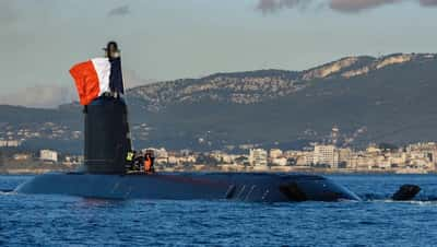 Le Tourville lors de son arrivée à Brest. © Marine nationale