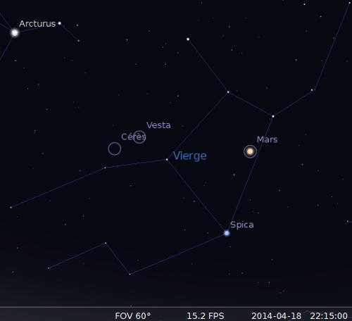 L'astéroïde Vesta est en opposition