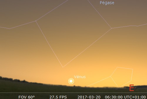 Observez Vénus le matin et le soir