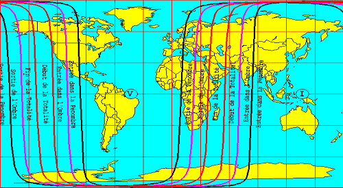 Éclipse totale de Lune visible sur une bonne partie du Globe