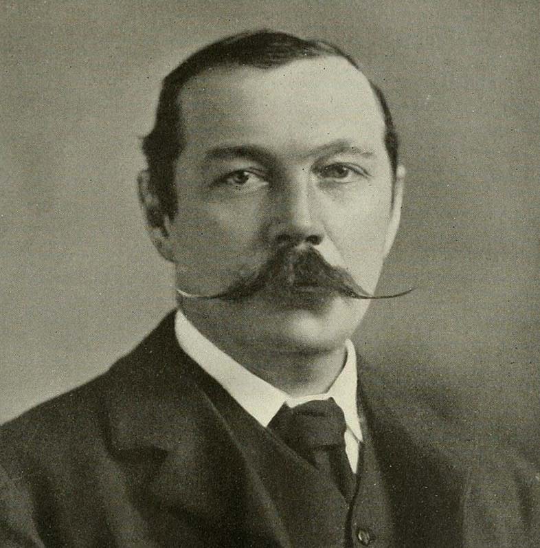 Portrait d'Arthur Conan Doyle avant 1904. © Elliott & Fry, domaine public, Wikimedia Commons