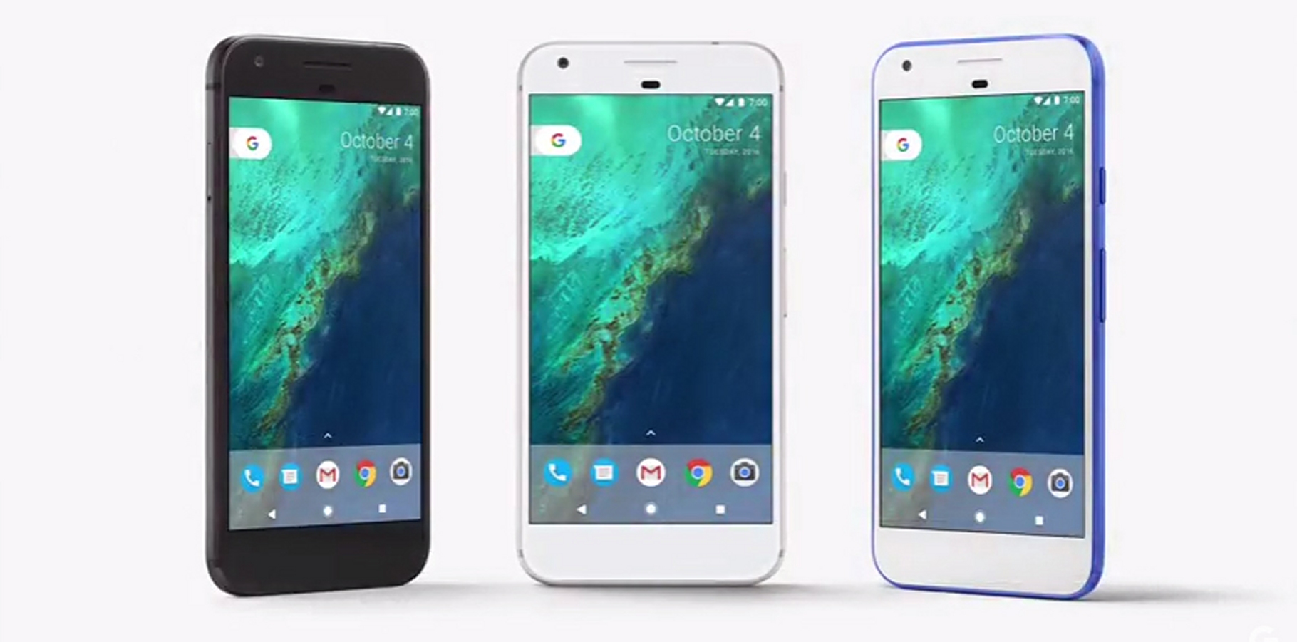Le téléphone Pixel, conçu par Google et vendu sous sa marque, est un modèle haut de gamme, présenté le 4 octobre 2016. © Google