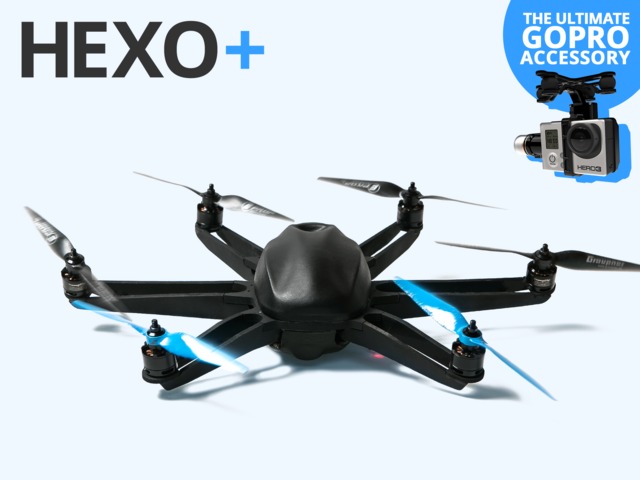  Pour les sportifs, la société Squadrone System a imaginé un drone volant, baptisé Hexo+, équipé d'une caméra et capable de les suivre de près grâce au signal émis par leur smartphone. © Squadrone System