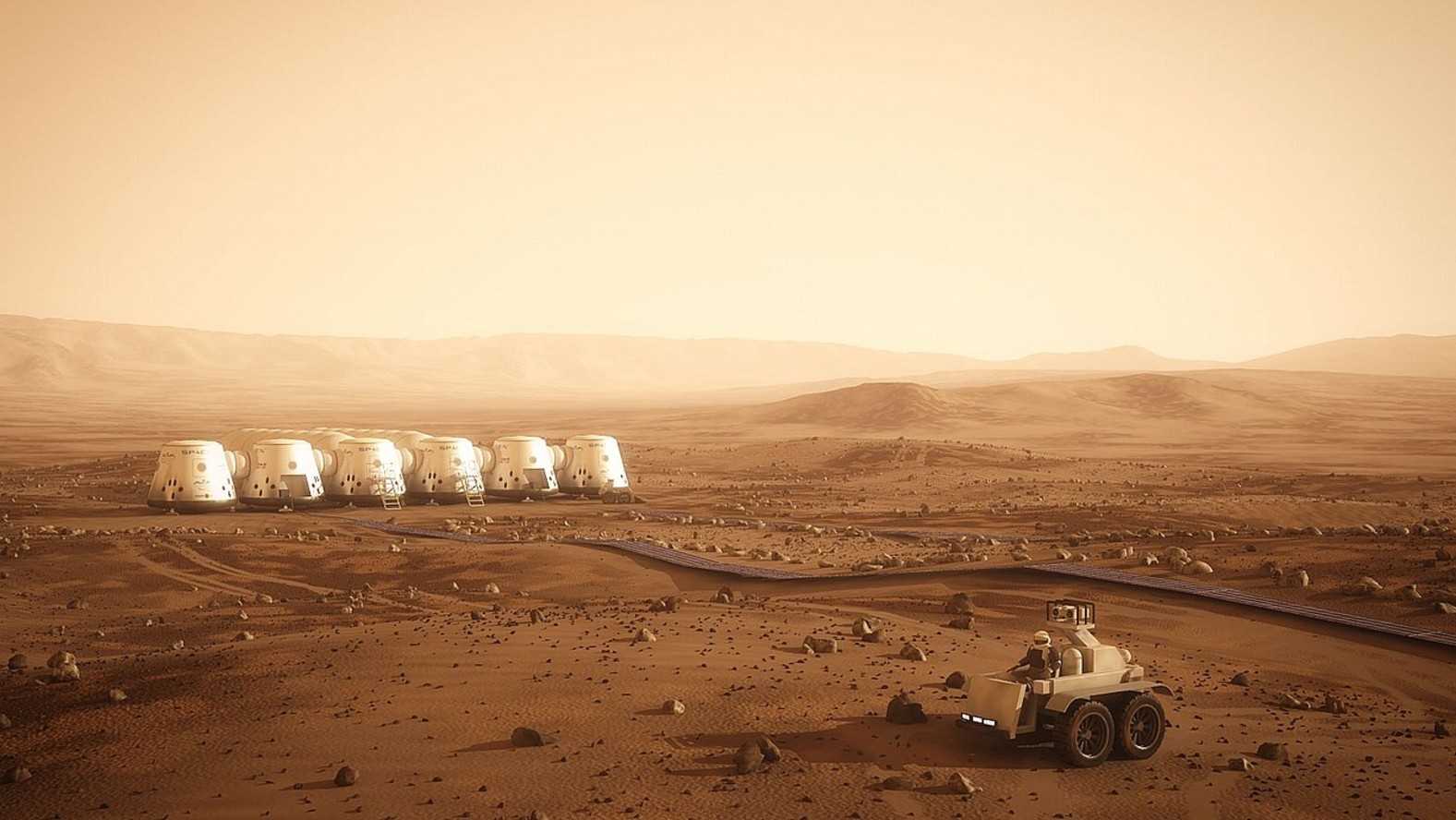 Le projet Mars One envisage de réaliser la première colonie martienne. Il reste cependant bien des défis technologiques à résoudre avant de voir ce rêve se réaliser. © Bryan Versteeg, Mars One