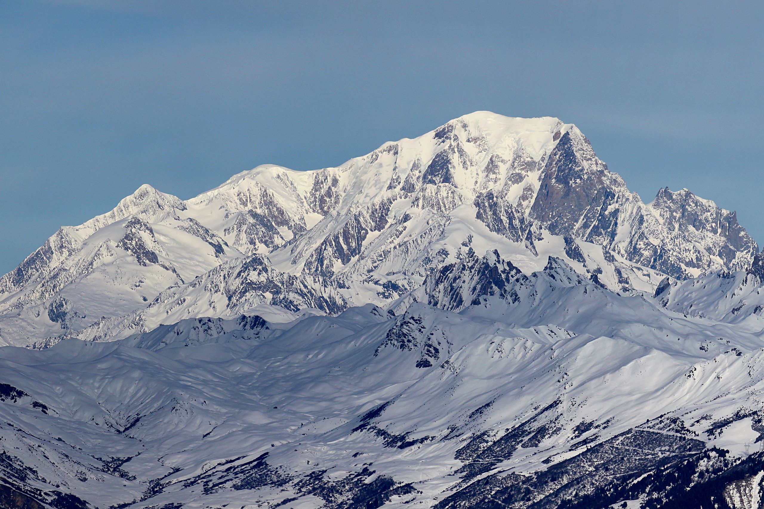 Le mont Blanc vu depuis la station de Valmorel, ici photographié en 2011. © CC BY 3.0, Matthieu Riegler