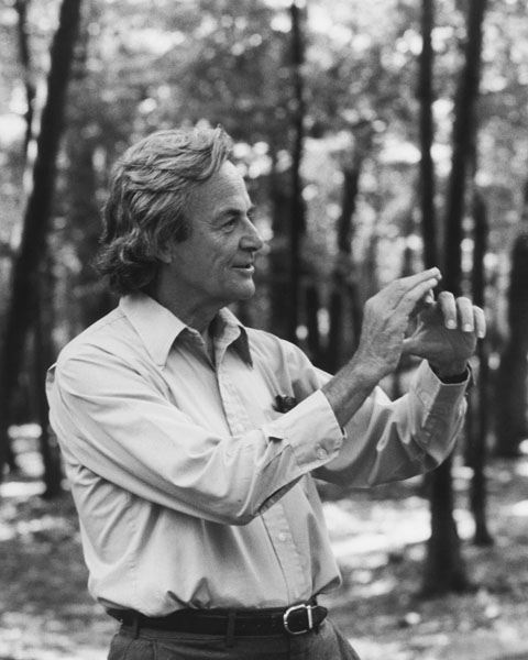 Le prix Nobel de physique Richard Feynman s'est intéressé à la réalisation d'ordinateurs quantiques au début des années 1980. Il est considéré comme un des pionniers de ce domaine. © Tamiko Thiel, Wikimedia Commons, cc by sa 3.0