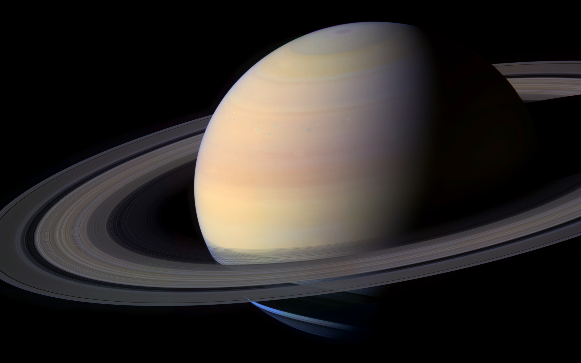 Portrait de Saturne par la sonde Cassinio. © Nasa, JPL-Caltech