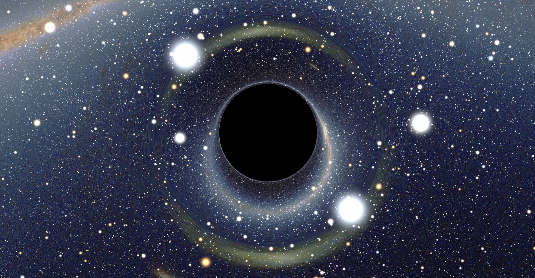 Les trous noirs ne s'observent pas directement mais les ondes gravitationnelles puissante qu'ils contribuent à émettre sont devenues détectables grâce à Ligo, un instrument géant. © Alain r, licence CC 2.5