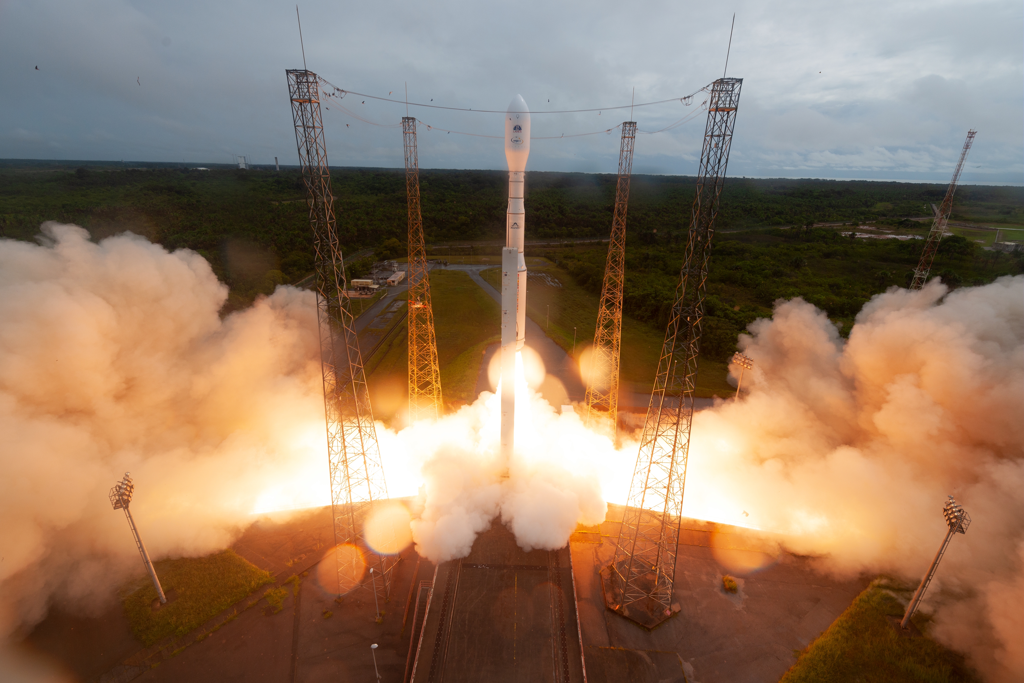 Décollage de la toute première Vega-C le 13 juillet 2022. © ESA, Arianespace, Cnes, Centre optique du CSG