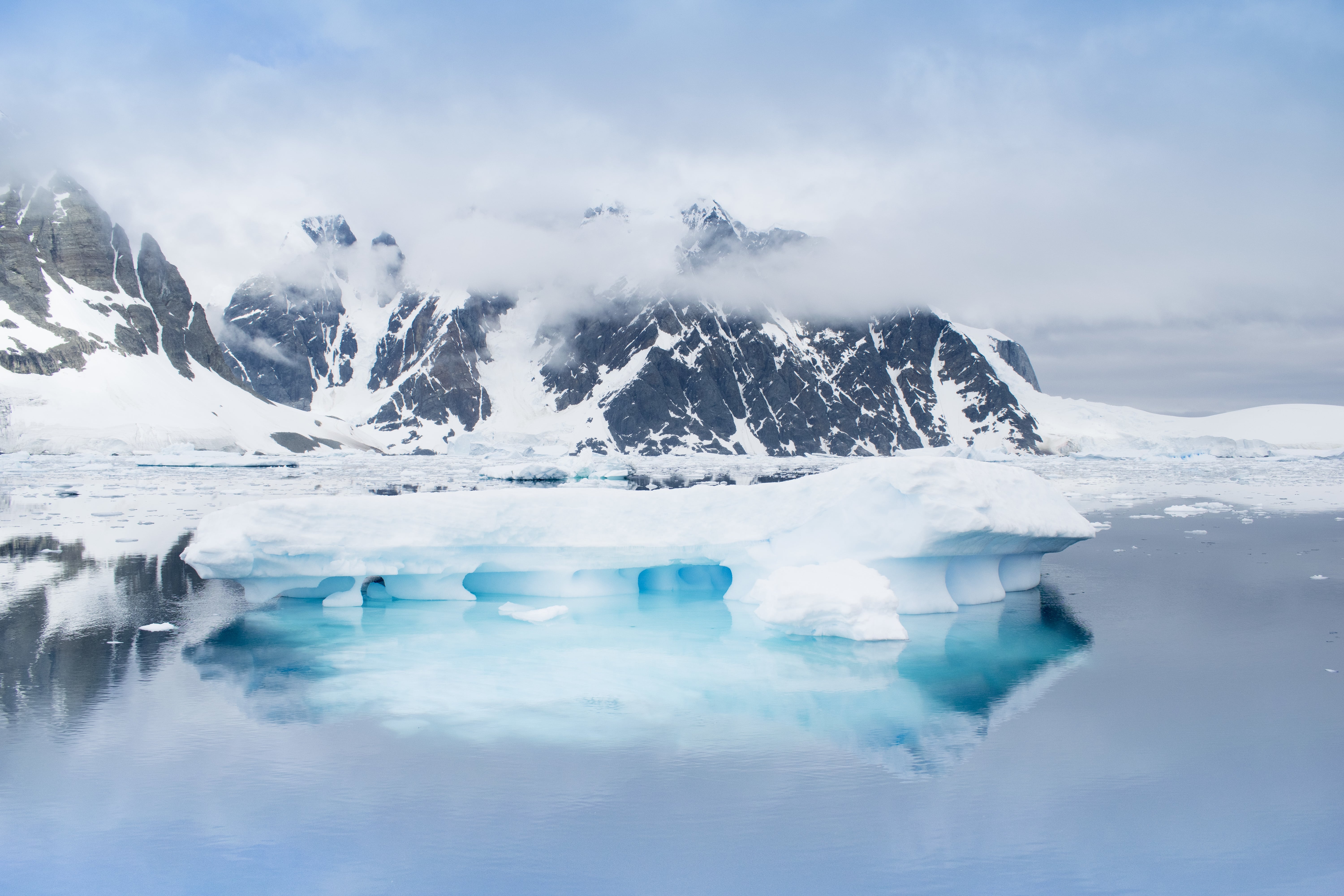 Une équipe de chercheurs anglais a cherché&nbsp;les causes les plus importantes de la fonte de la barrière de Larsen en Antarctique. © Iurii Sokolov, Adobe Stock