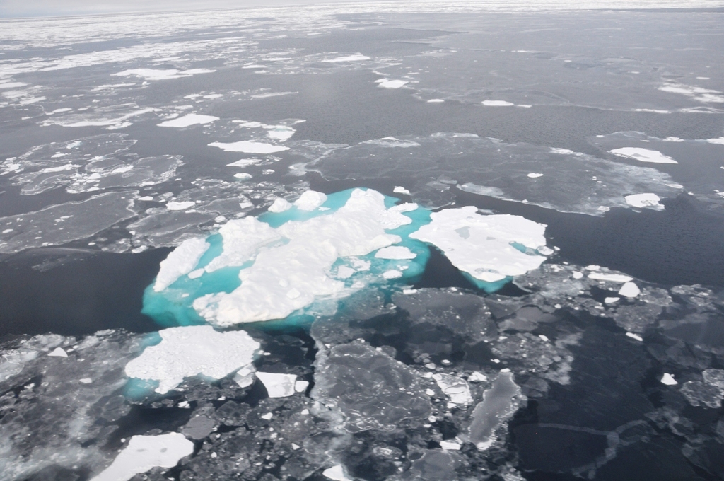 En septembre 2014, l’extension de la banquise arctique était à l’un de ses plus bas niveaux depuis les premières observations par satellite, en 1979. © NOAA