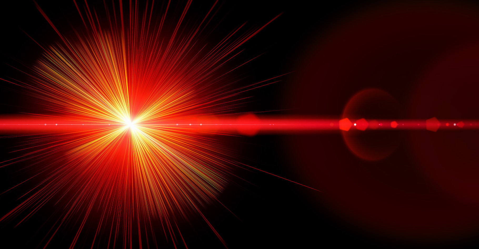 Une vue d'artiste d'un laser. © Fotolia, psdesign1