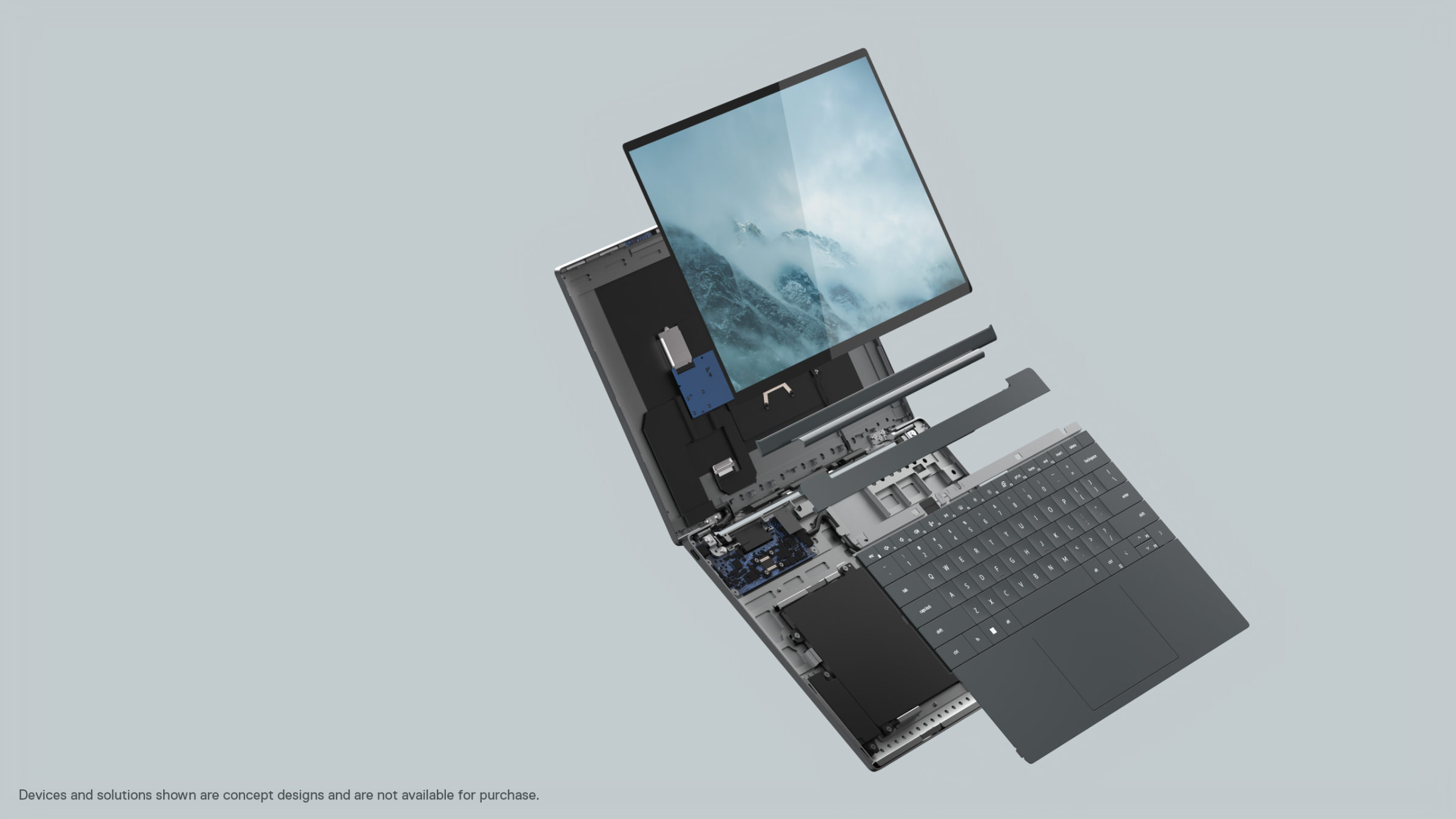 Avec le Concept Luna, Dell veut proposer le premier PC Portable modulable et évolutif. © Dell