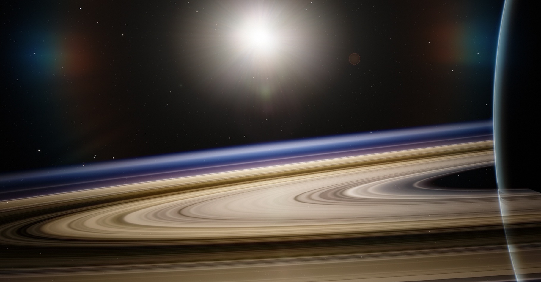 Selon la Nasa, Saturne est une intense source d’émissions radio. Quelques-unes de ces dernières&nbsp;ont été sélectionnées pour intégrer une compilation spécial Halloween de bruits venus de l’espace. © flflflflfl, Pixabay, CC0