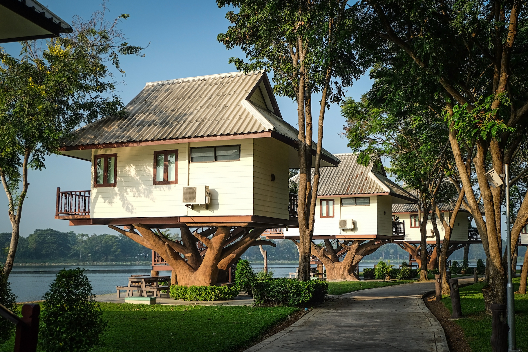 Un hôtel dans les arbres, en Thaïlande