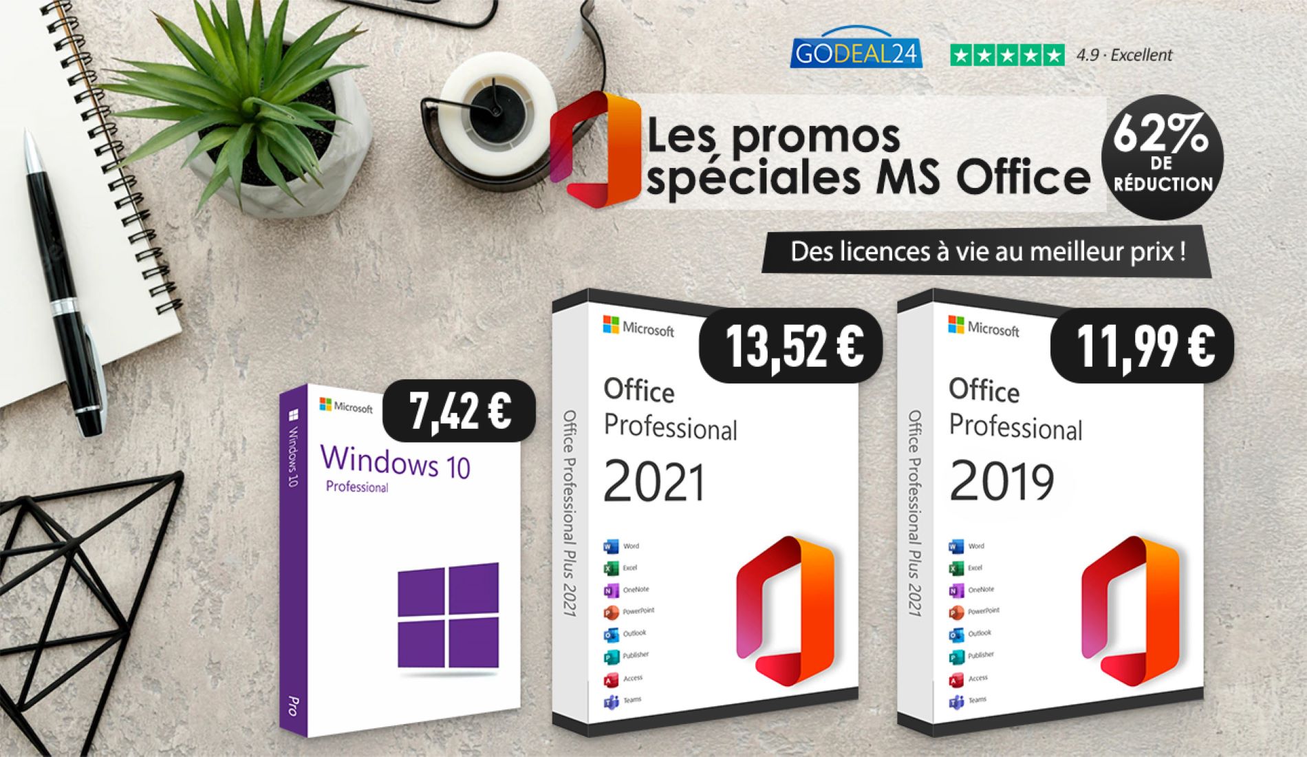 Soldes d'automne : derniers jours pour obtenir Microsoft Office à 13,52€ seulement et Windows 10 à 7.42 € !
