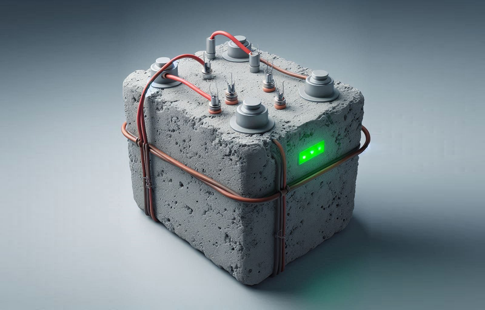 Des chercheurs ont réussi à stocker de l’énergie dans du ciment. © Image générée par Copilot