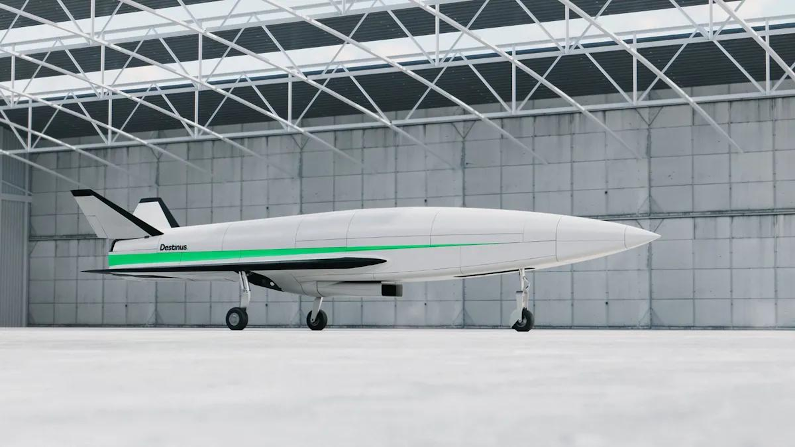 Le drone hypersonique Destinus 3 a été dévoilé sur le Salon du Bourget 2023. © Destinus