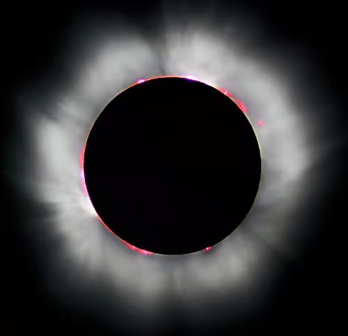 Éclipse totale de Soleil.
