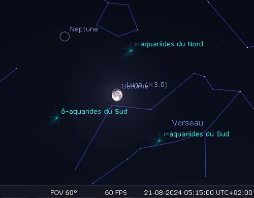 La Lune occulte Saturne