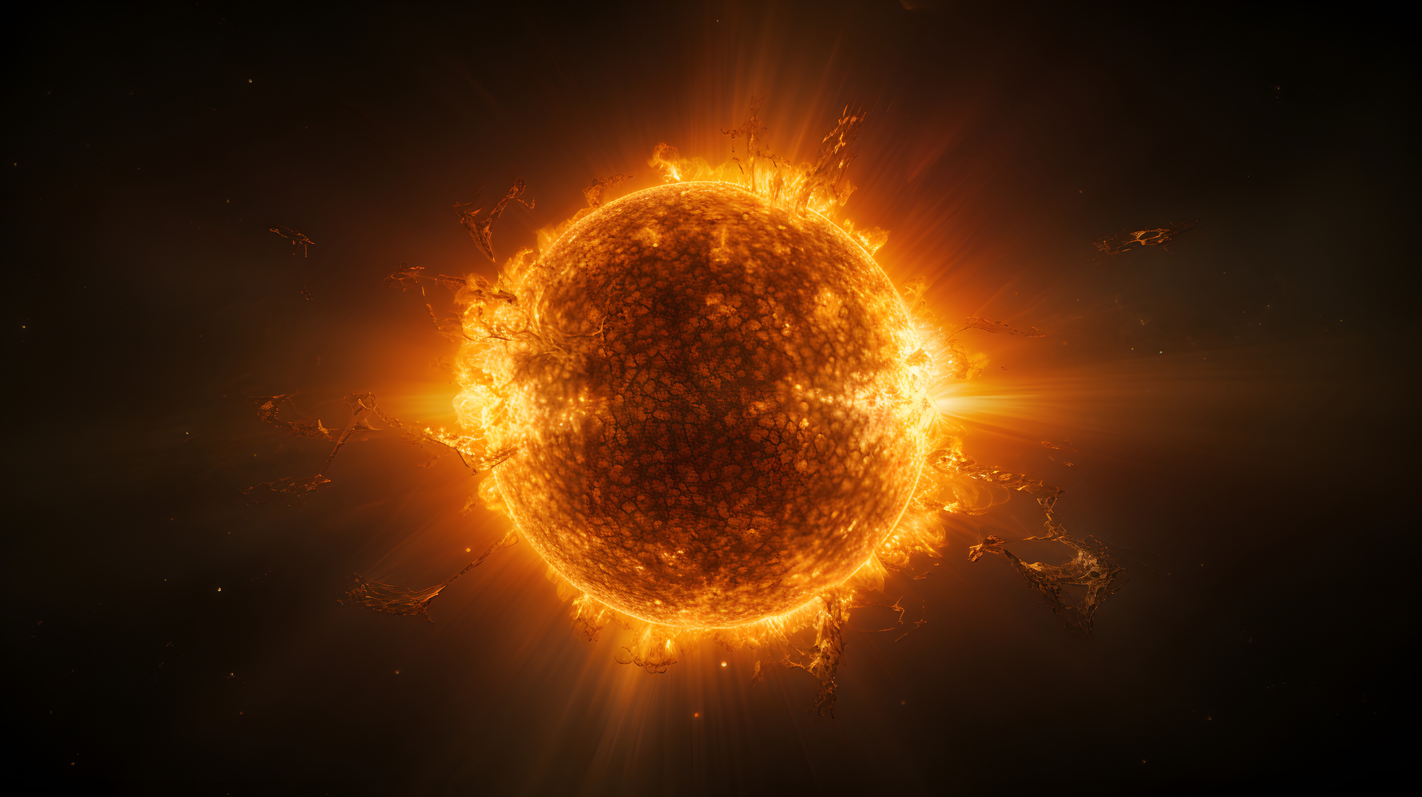 Les jeunes étoiles seraient également capable d'avaler des planètes. © rodrigodm22, Adobe Stock (image générée à l'aide de l'IA)