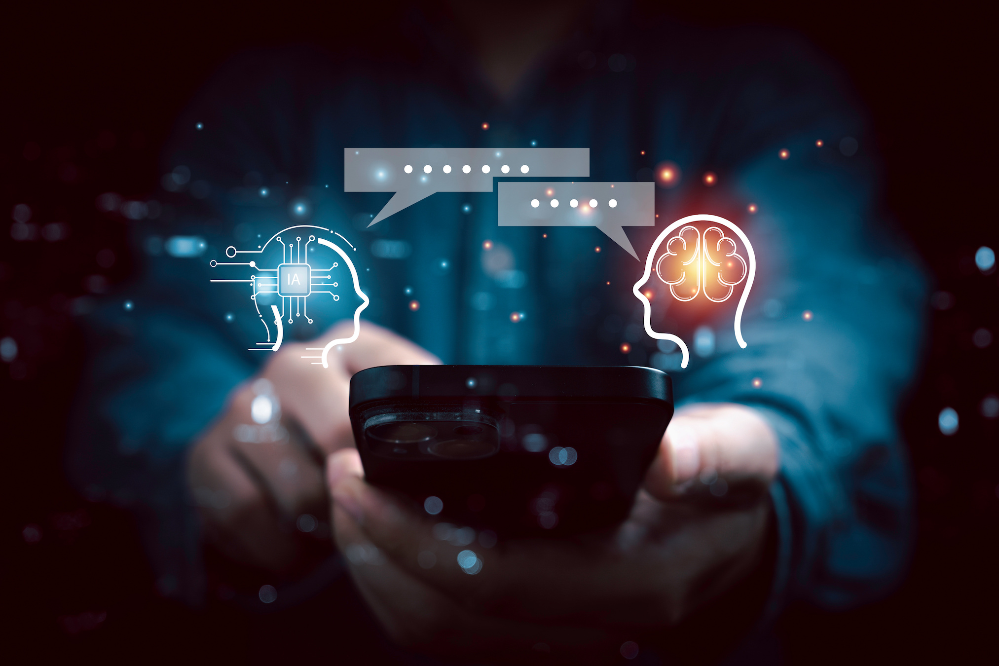 Notre relation à l'IA évolue : ces technologies ne répondent plus seulement à nos questions, elles touchent aussi, parfois, à notre intimité. © Dilok, Adobe Stock (image générée avec IA)