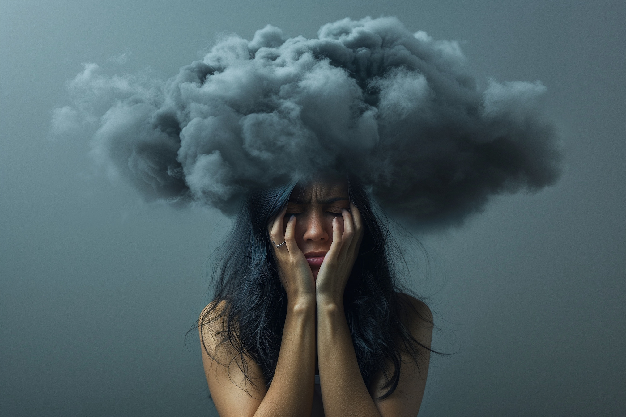 Trois millions de dépressions diagnostiquées, huit millions de cas de souffrance émotionnelle passée sous les radars. En dépit des traitements disponibles, un tiers des patients restent insensibles aux antidépresseurs. © Julia Melnyk, Adobe Stock (image générée par IA)