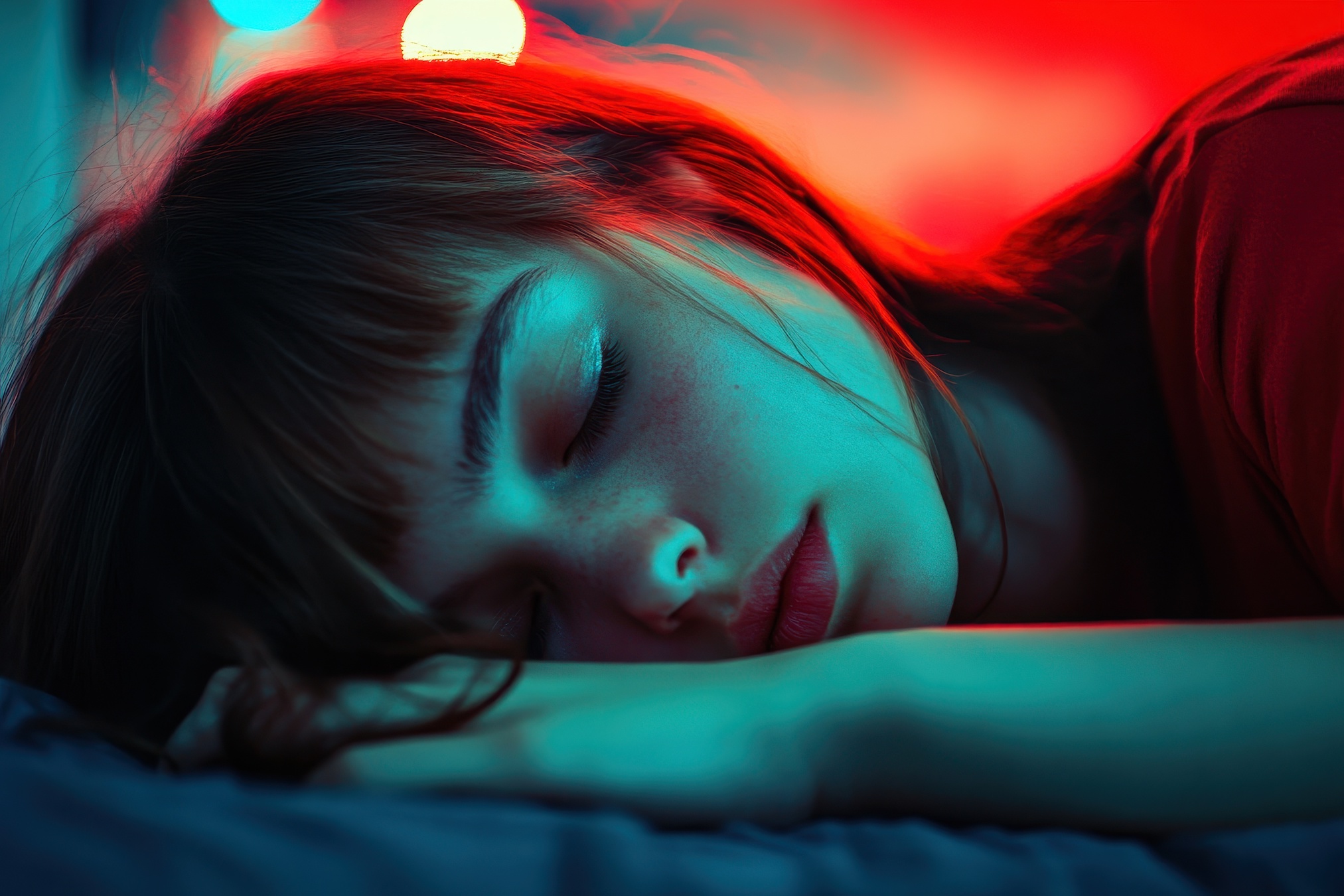 Une étude a exploré le rôle du sommeil et de la consommation d’alcool dans le lien entre le chronotype et les symptômes dépressifs chez les jeunes adultes. © LimeSky, Adobe Stock (image générée avec IA)