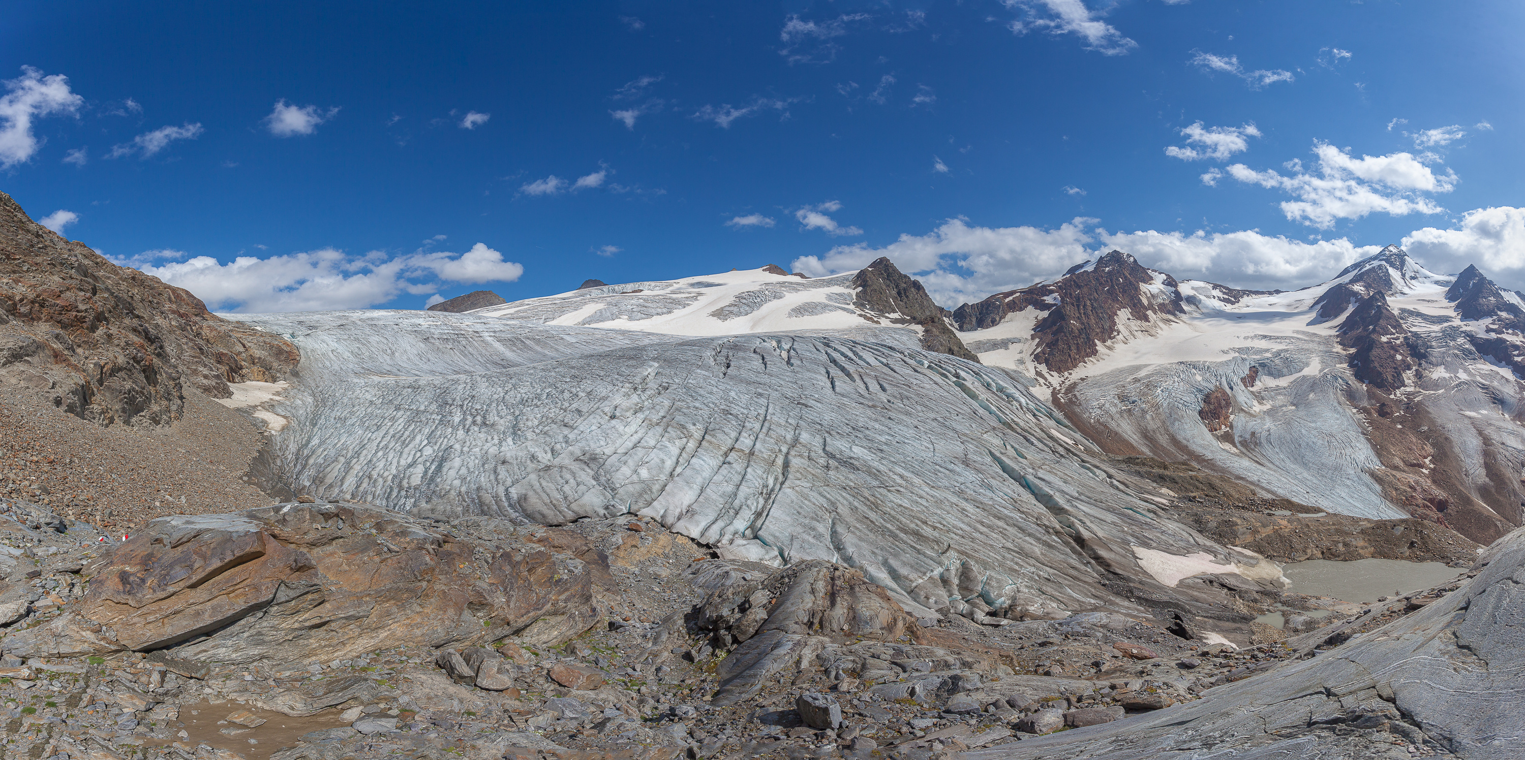 Le glacier autrichien Gepatschferner aura peut-être disparu d'ici 2050 si la fonte continue au même rythme. © Gianluca, Adobe Stock